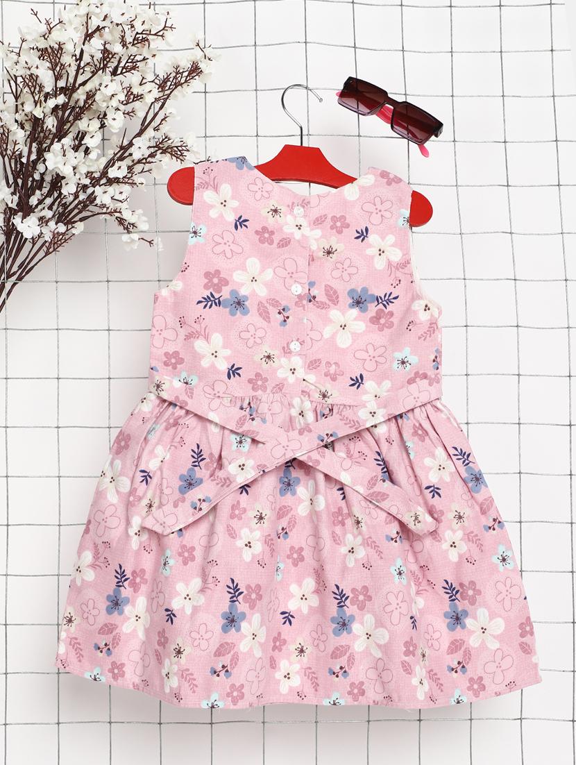 pink floral printed frock - 20815528 - Standard Image - 1