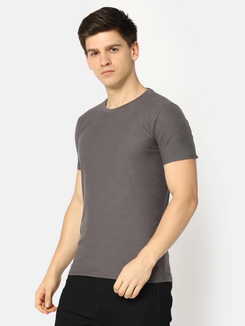 grey cotton printed t-shirt - 20816161 -  Standard Image - 1