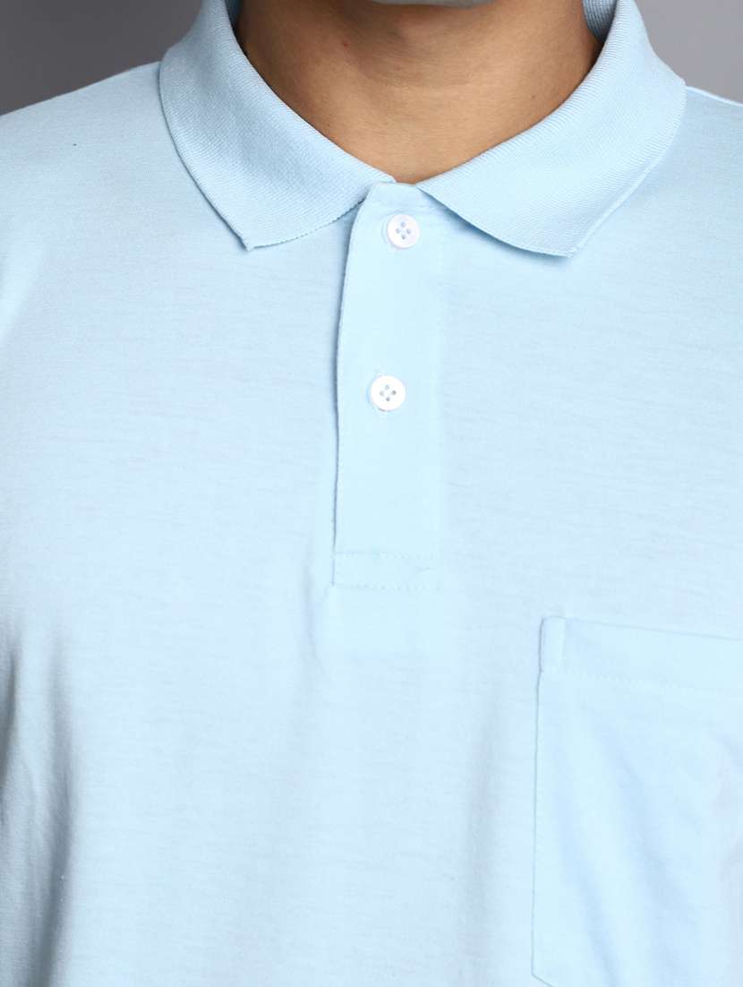 men solid short sleeves t-shirt - 20816229 -  Standard Image - 4