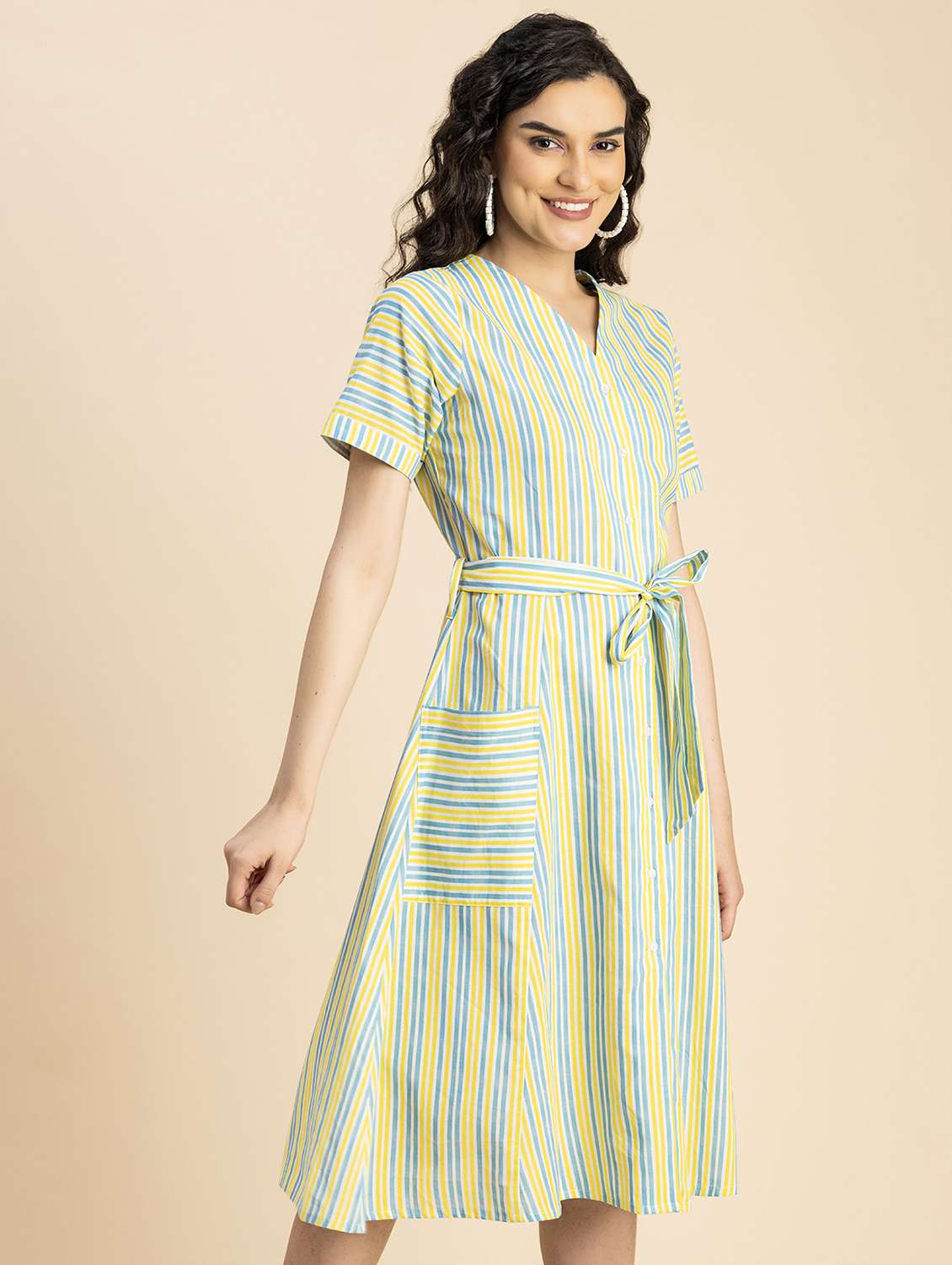 women multicolored check printed shirt dress - 20817249 -  Standard Image - 1
