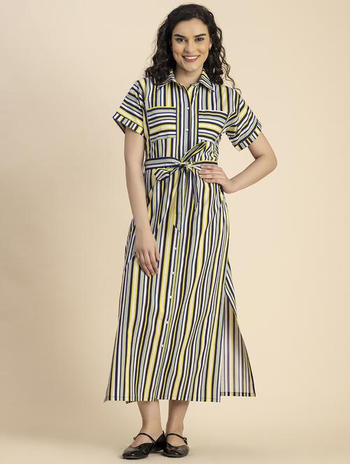 women multicolored check printed shirt dress - 20817252 -  Standard Image - 0