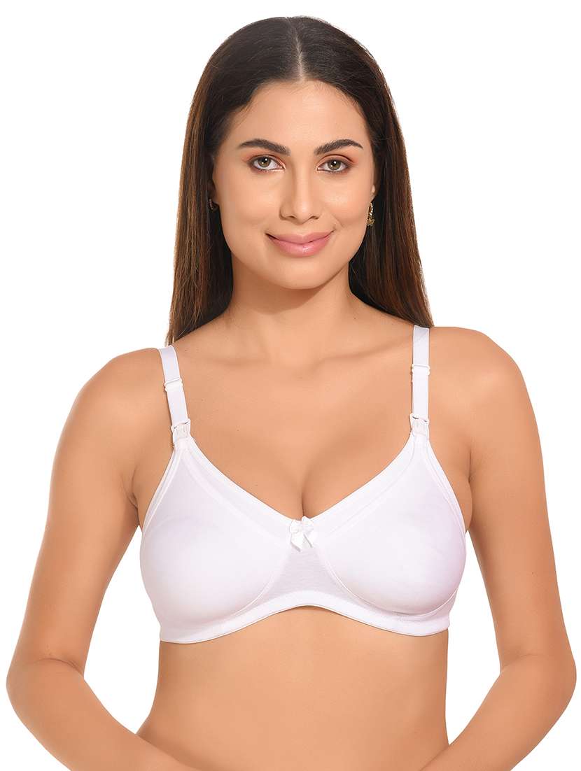 pack of 3 white solid maternity bra - 20817300 -  Standard Image - 1