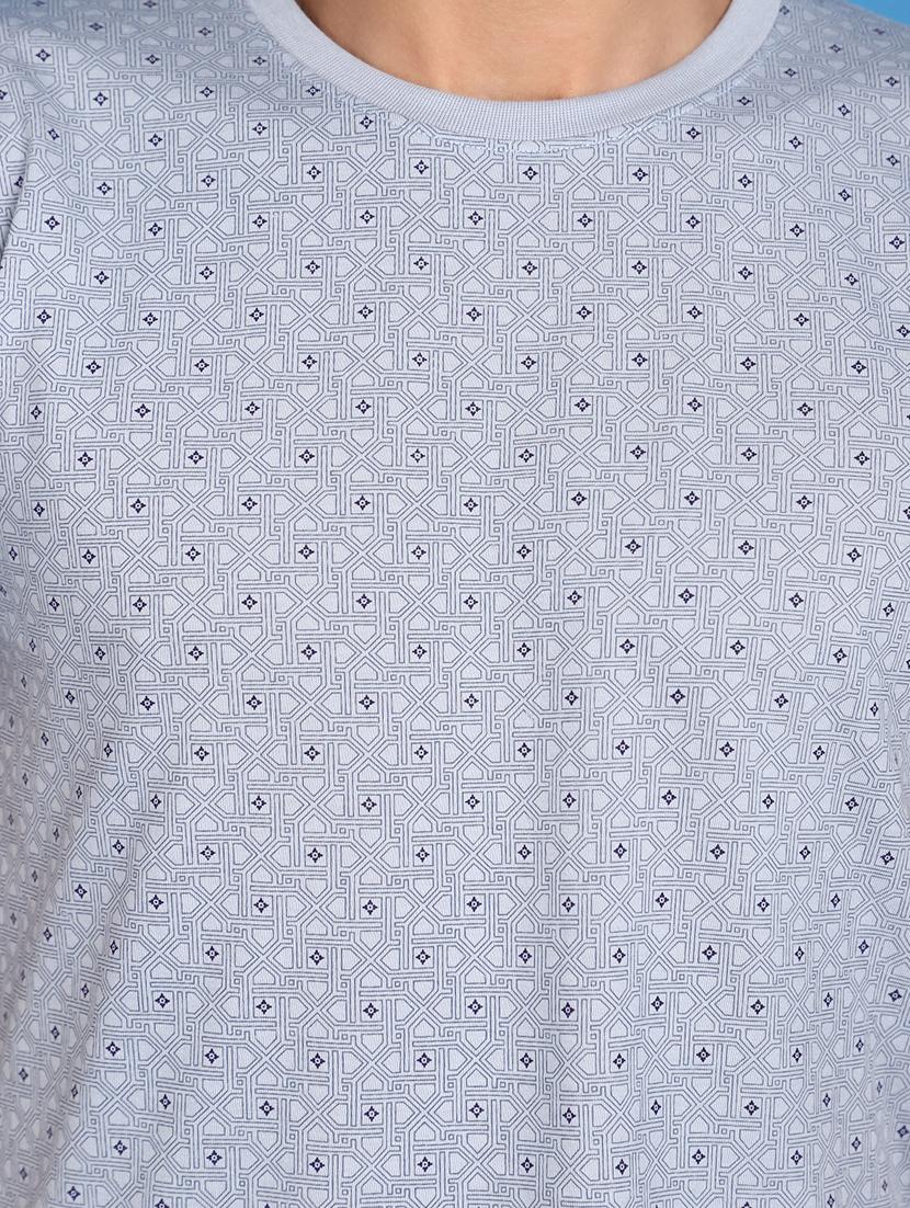 men round neck printed t-shirt - 20817382 - Standard Image - 4