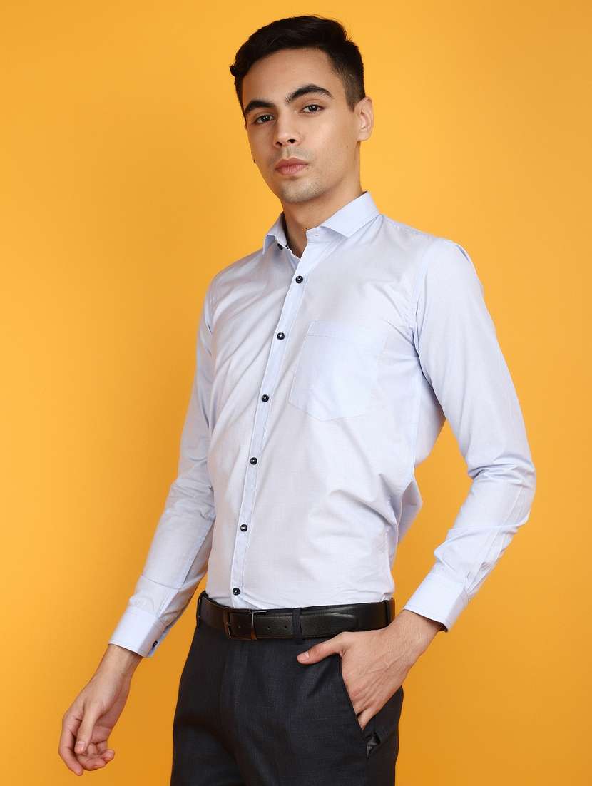 men long sleeved solid formal shirt - 20817453 -  Standard Image - 1