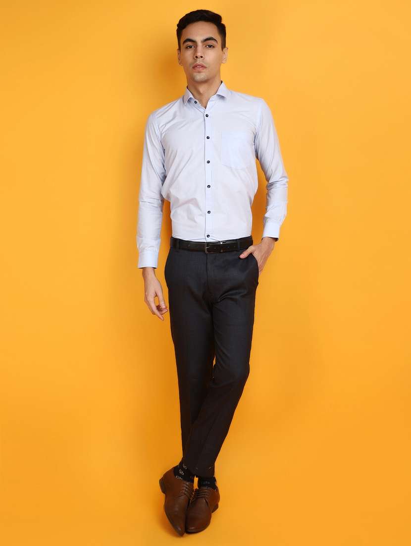 men long sleeved solid formal shirt - 20817453 -  Standard Image - 4