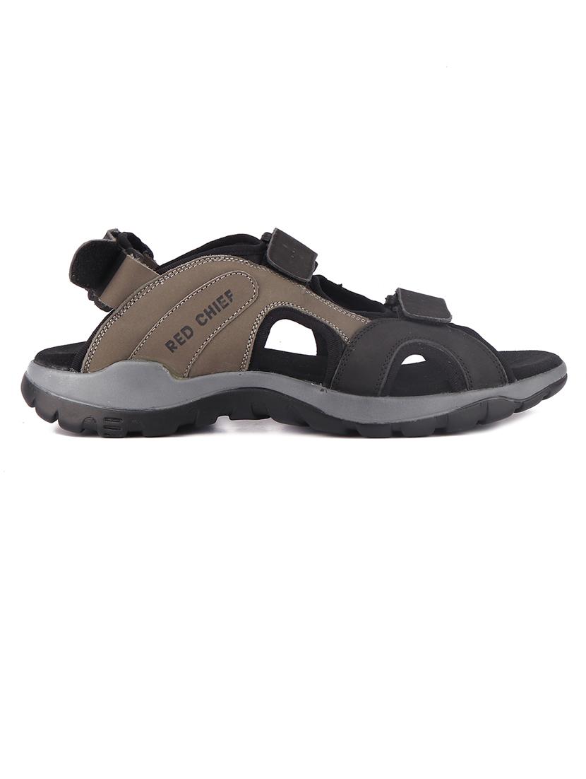 black leather back strap sandals - 20817530 -  Standard Image - 1