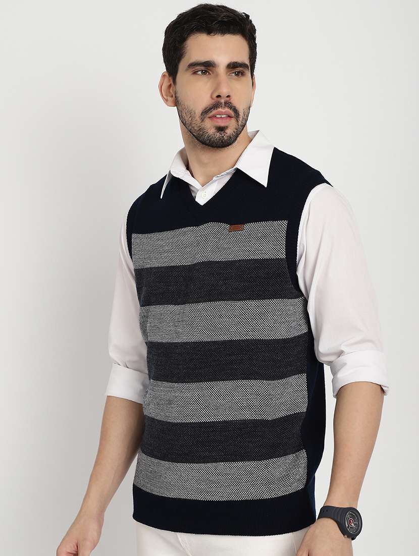 men acrylic sleeveless pullover - 20817780 -  Standard Image - 1