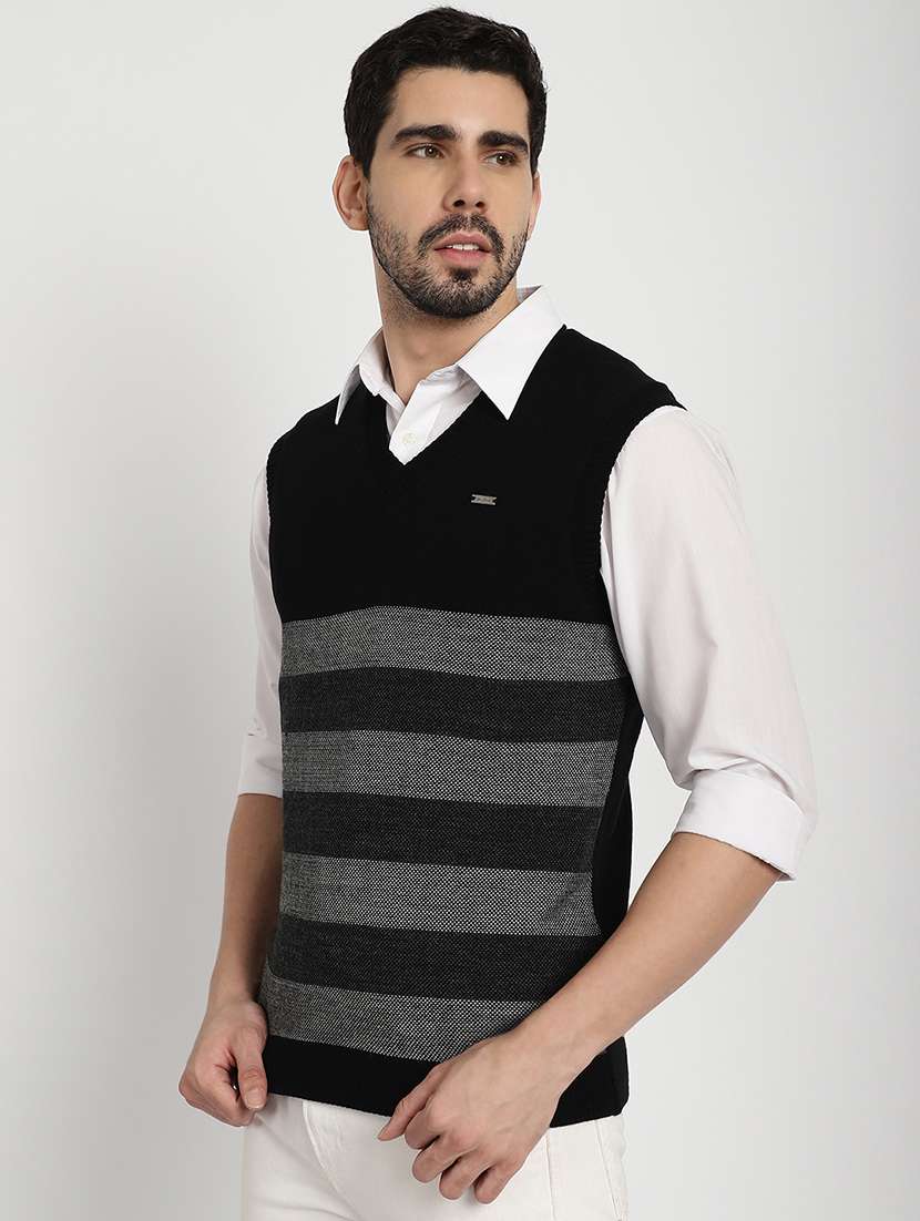 men acrylic sleeveless pullover - 20817782 - Standard Image - 1