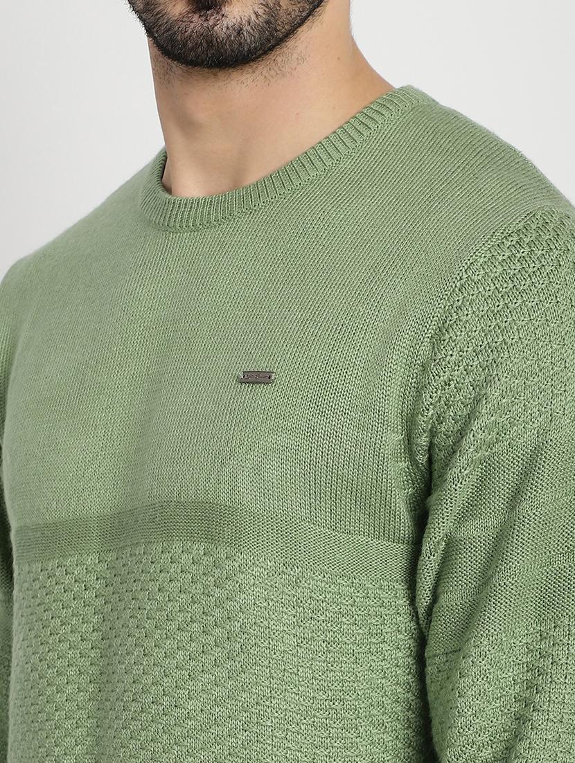 men acrylic long sleeve pullover - 20817787 - Standard Image - 4