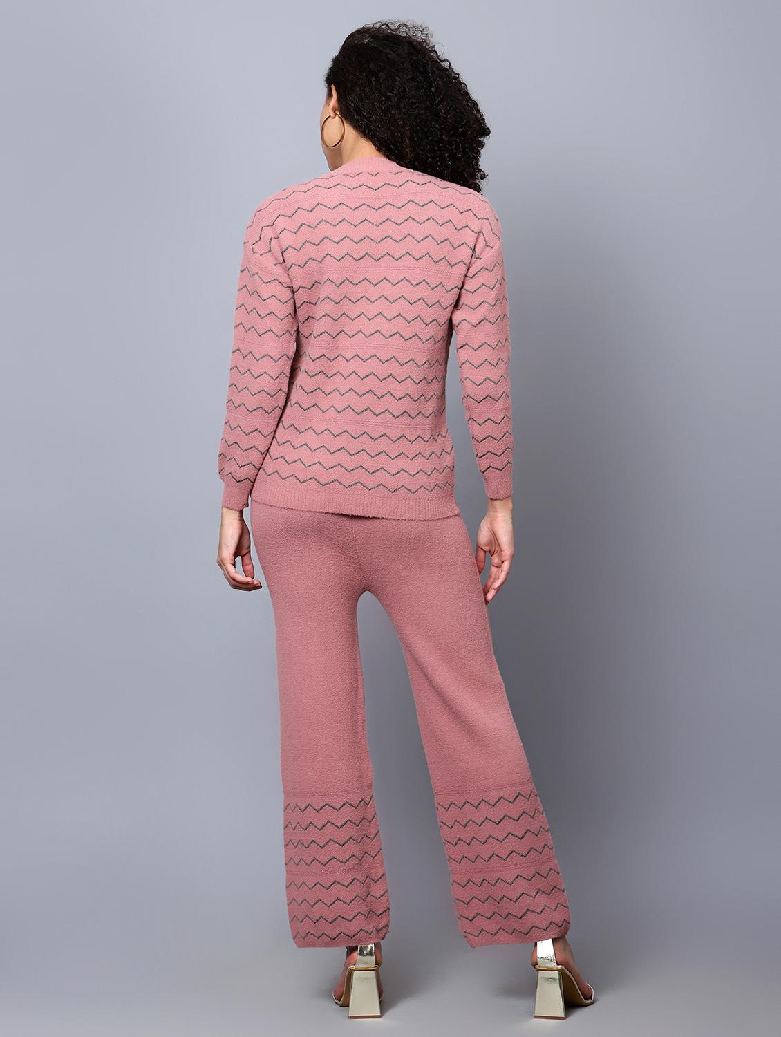 women self designed woolen co-ord set - 20817812 - Standard Image - 4