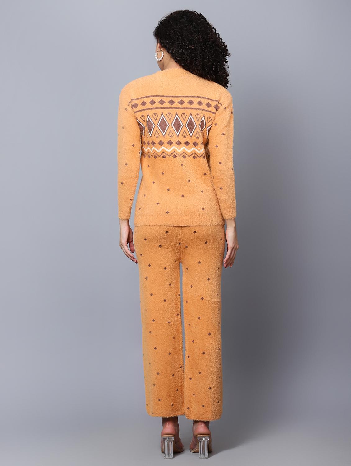 women self designed woolen co-ord set - 20817815 - Standard Image - 4