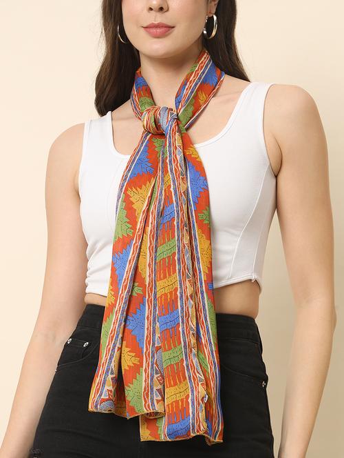 multi colored printed scarf - 20822169 -  Standard Image - 0