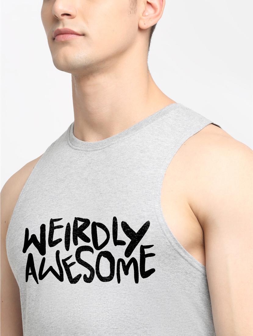 men round neck chest print t-shirt - 20822309 - Standard Image - 4