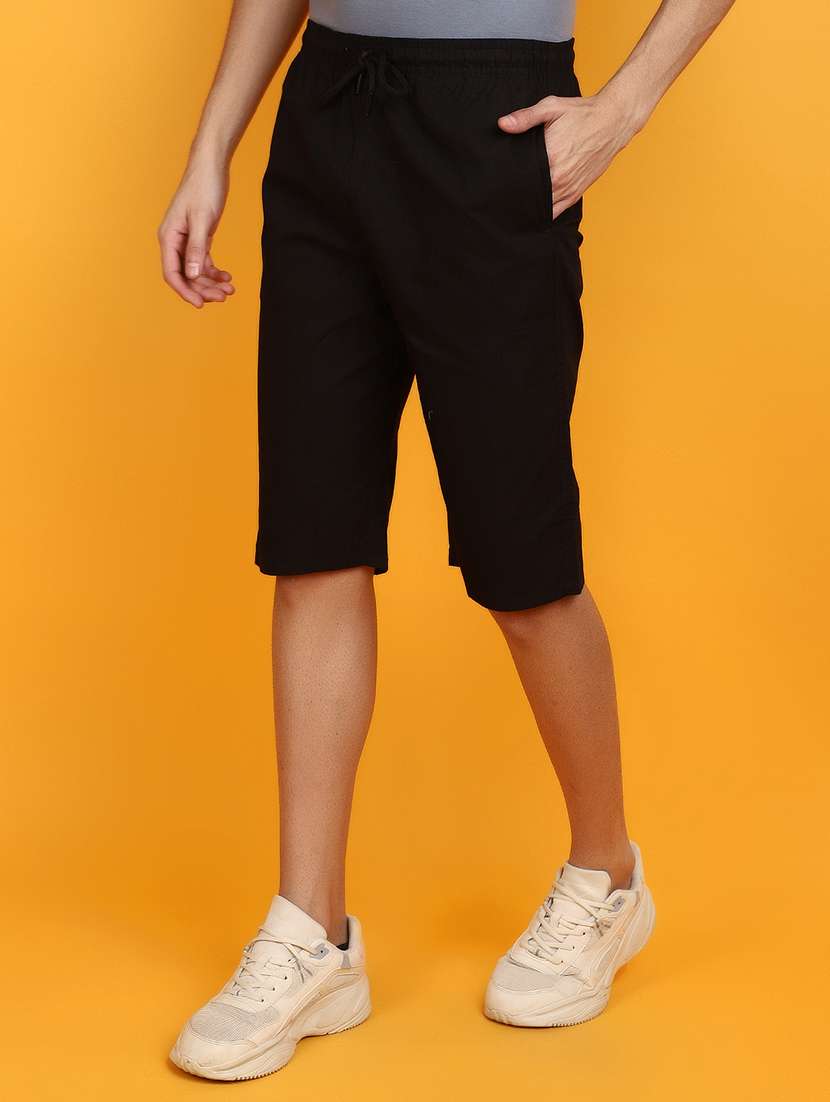 men cotton solids shorts - 20825638 -  Standard Image - 1