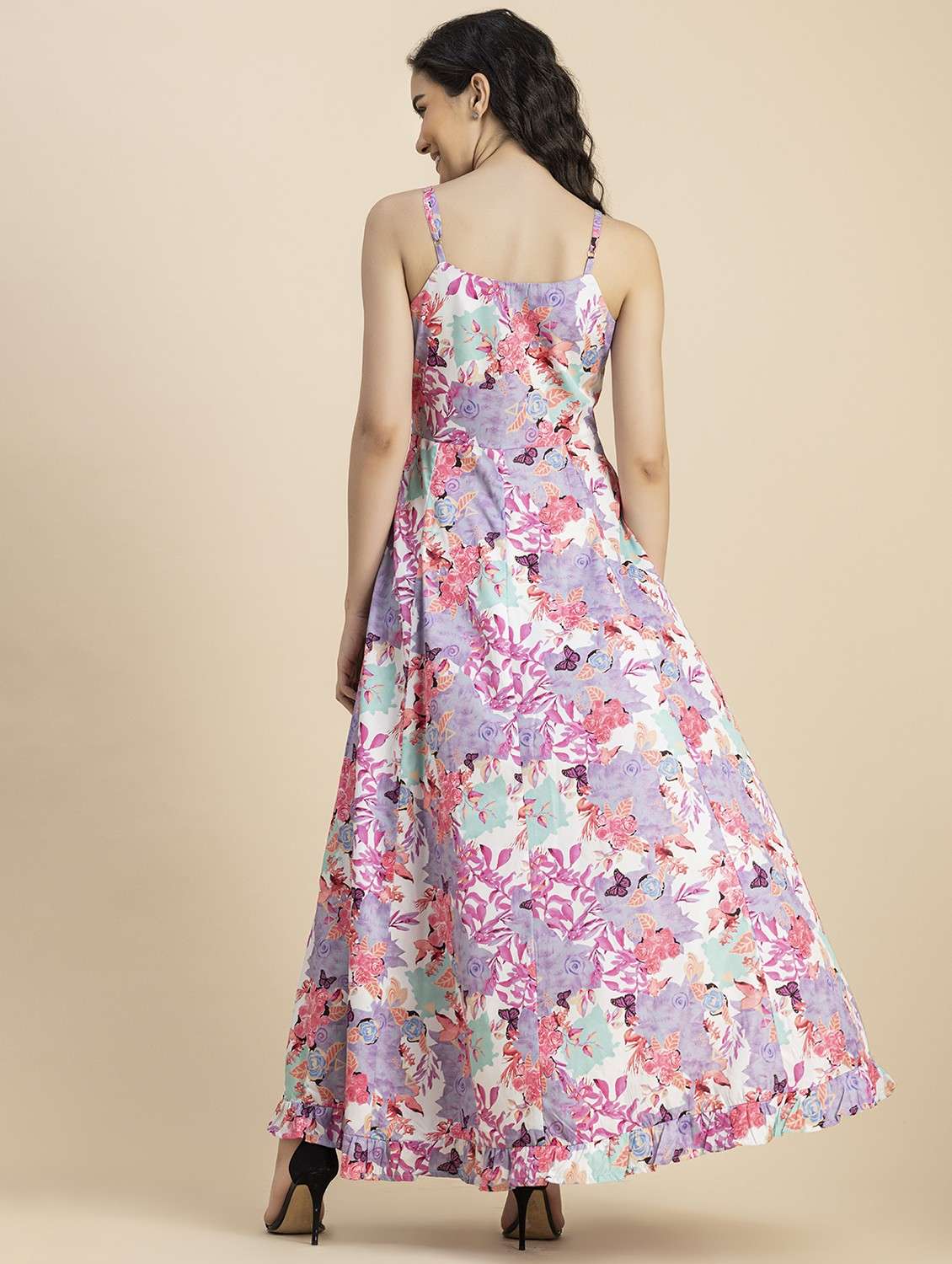 women white floral printed fit & flare dress - 20825749 -  Standard Image - 4