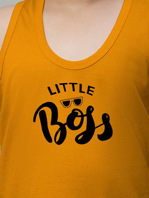 boys typography print cotton vest - 20826846 - Standard Image - 4