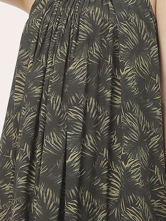 women green printed a-line dress - 20827660 -  Standard Image - 4