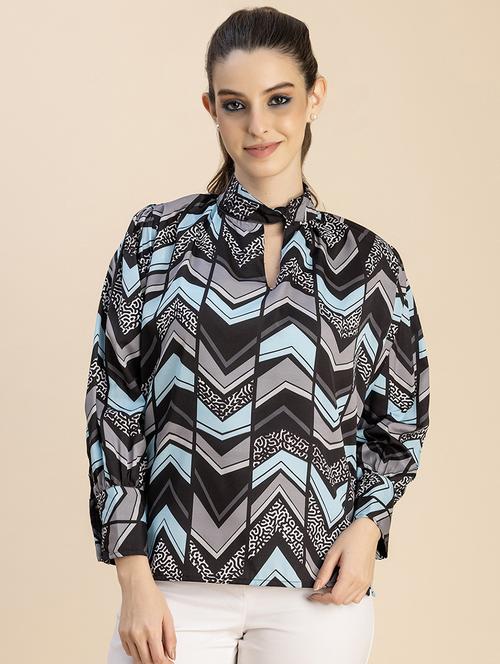women multicolored printed regular top - 20827745 - Standard Image - 0