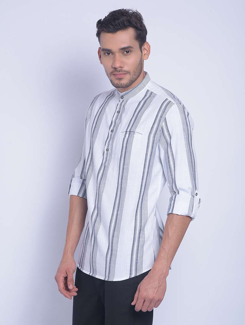 White Cotton Casual Shirt - 20829835 -  Standard Image - 1