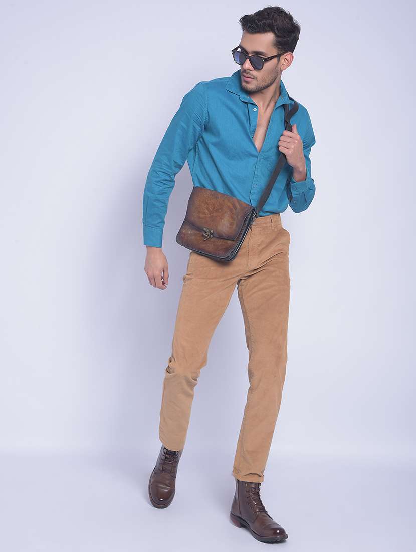 blue cotton casual shirt - 20829845 -  Standard Image - 4