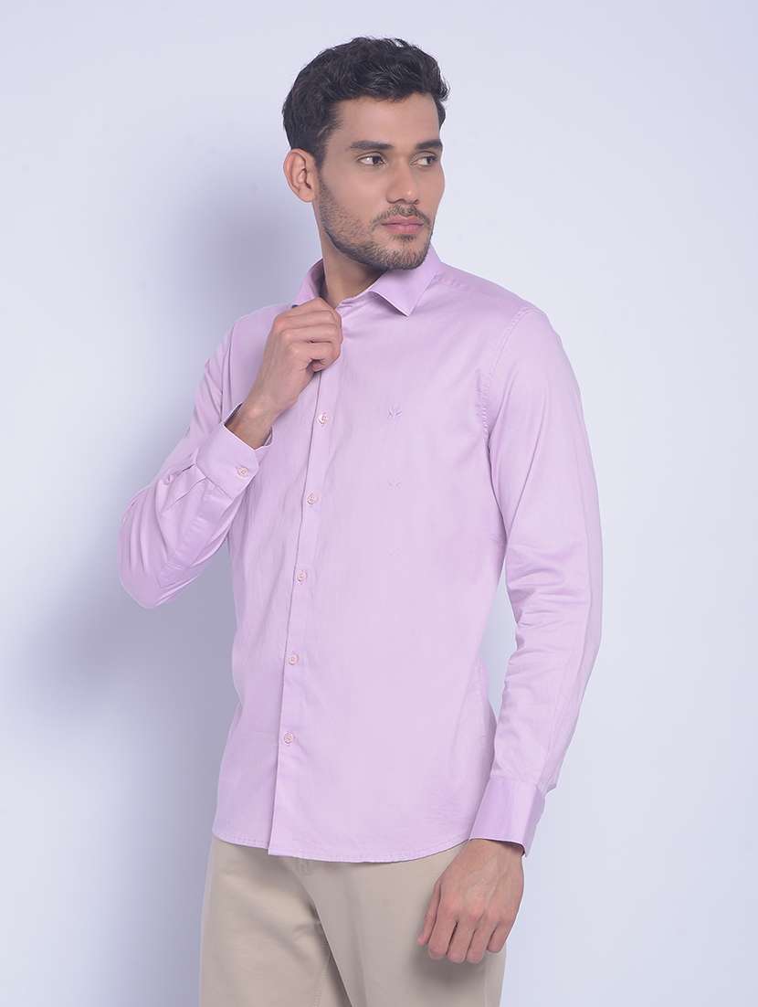 Pink Cotton Casual Shirt - 20829870 -  Standard Image - 1