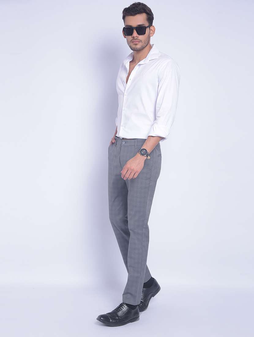 men white solid full sleeve casual shirt - 20829874 -  Standard Image - 4