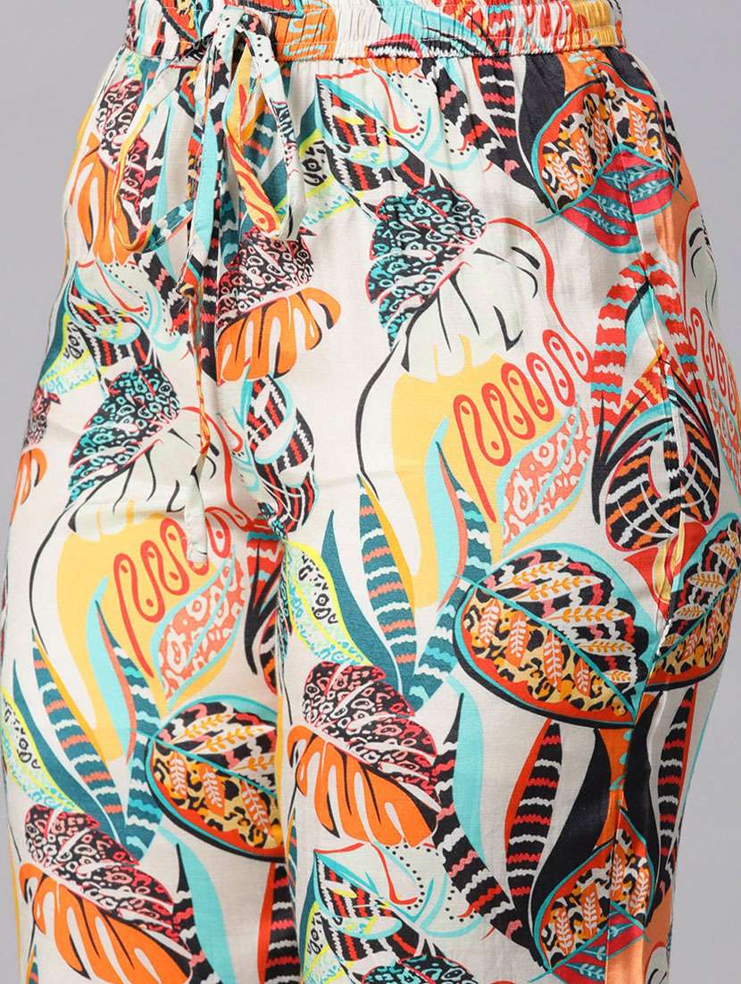 multi colored silk coord set - 20829957 -  Standard Image - 4