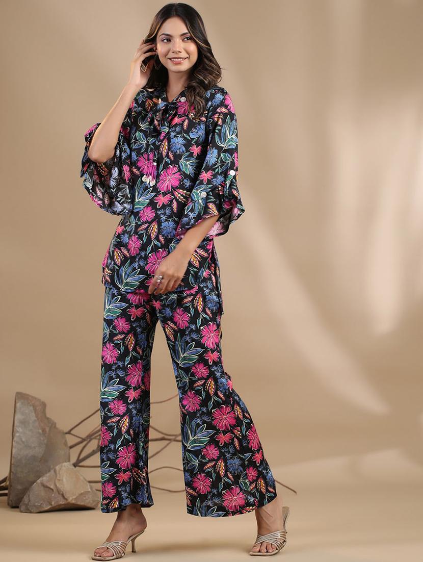 black silk coord set - 20829978 -  Standard Image - 1
