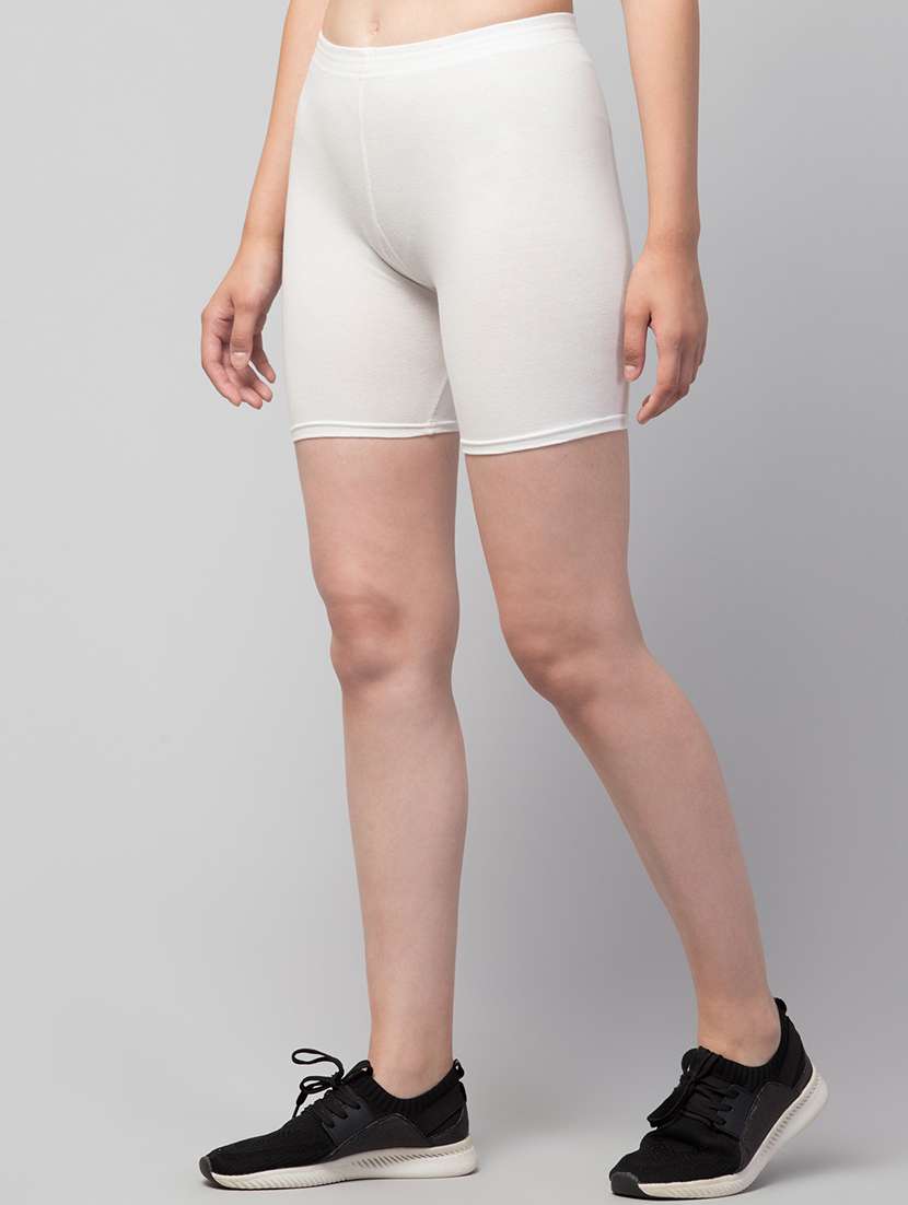 women solid sports shorts - 20830082 - Standard Image - 1