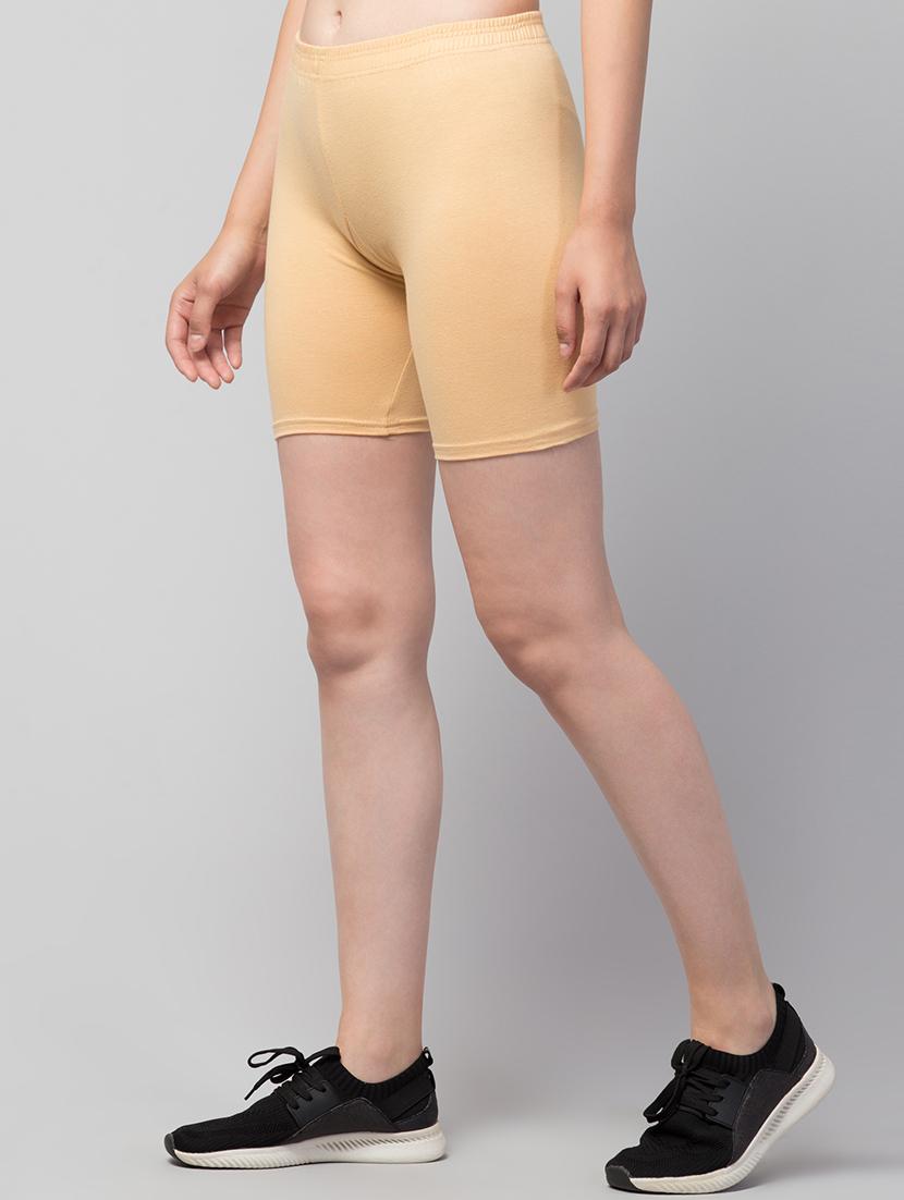 women solid sports shorts - 20830110 - Standard Image - 1