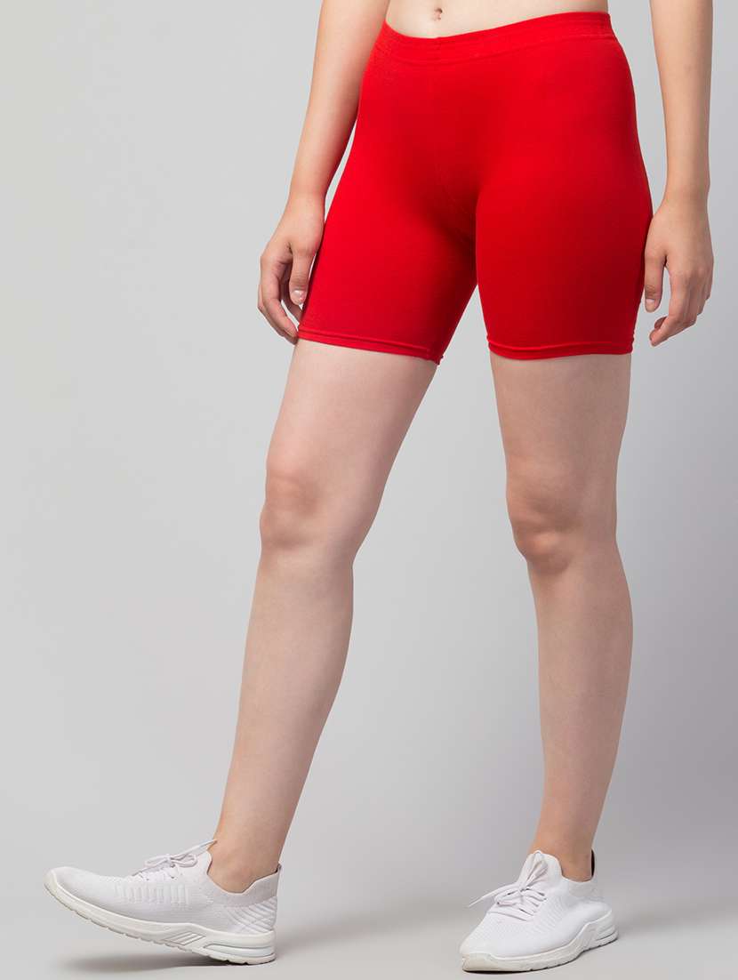 women solid sports shorts - 20830114 -  Standard Image - 1