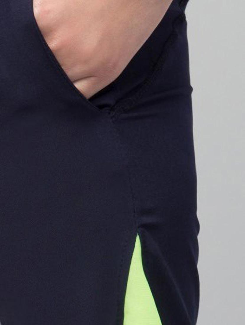 women mid rise color block sports shorts - 20830141 - Standard Image - 4