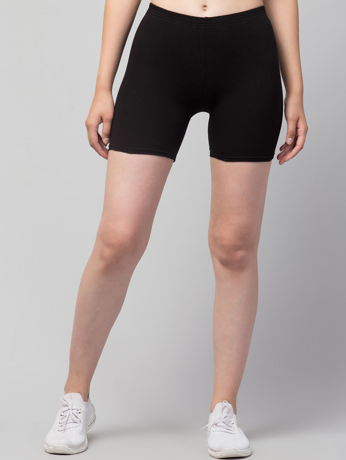 women's pack of 2 solid active wear shorts - 20830246 - Standard Image - 1
