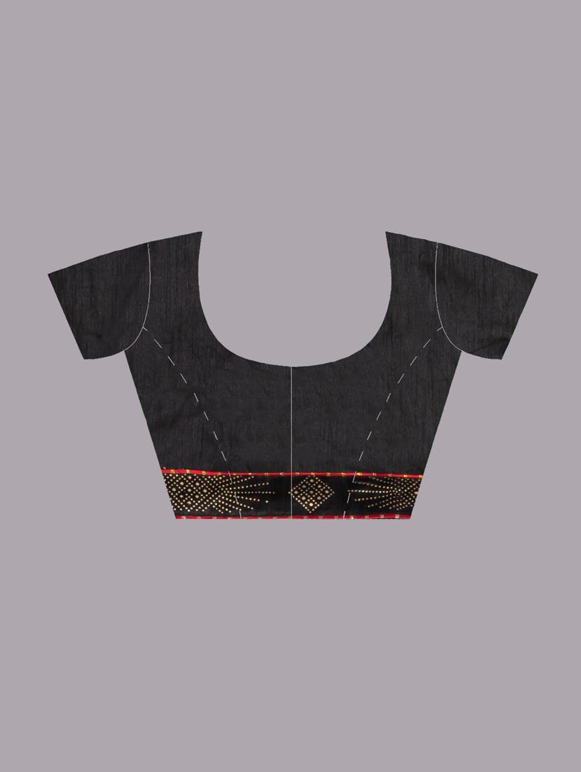 women printed bordered saree with blouse - 20830284 - Standard Image - 4
