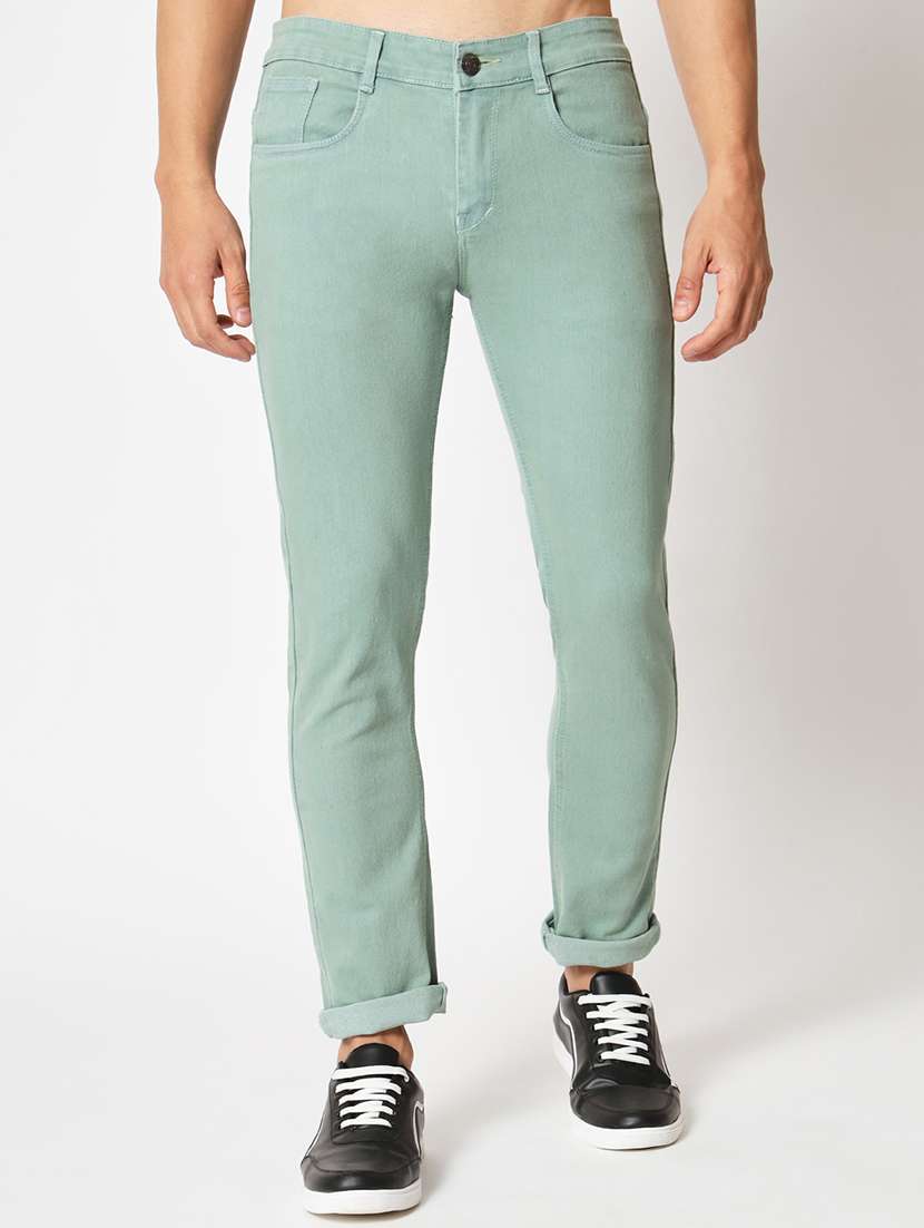 ai aqua low rise plain jean