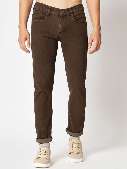brown low rise plain jean - 20830705 - Standard Image - 0