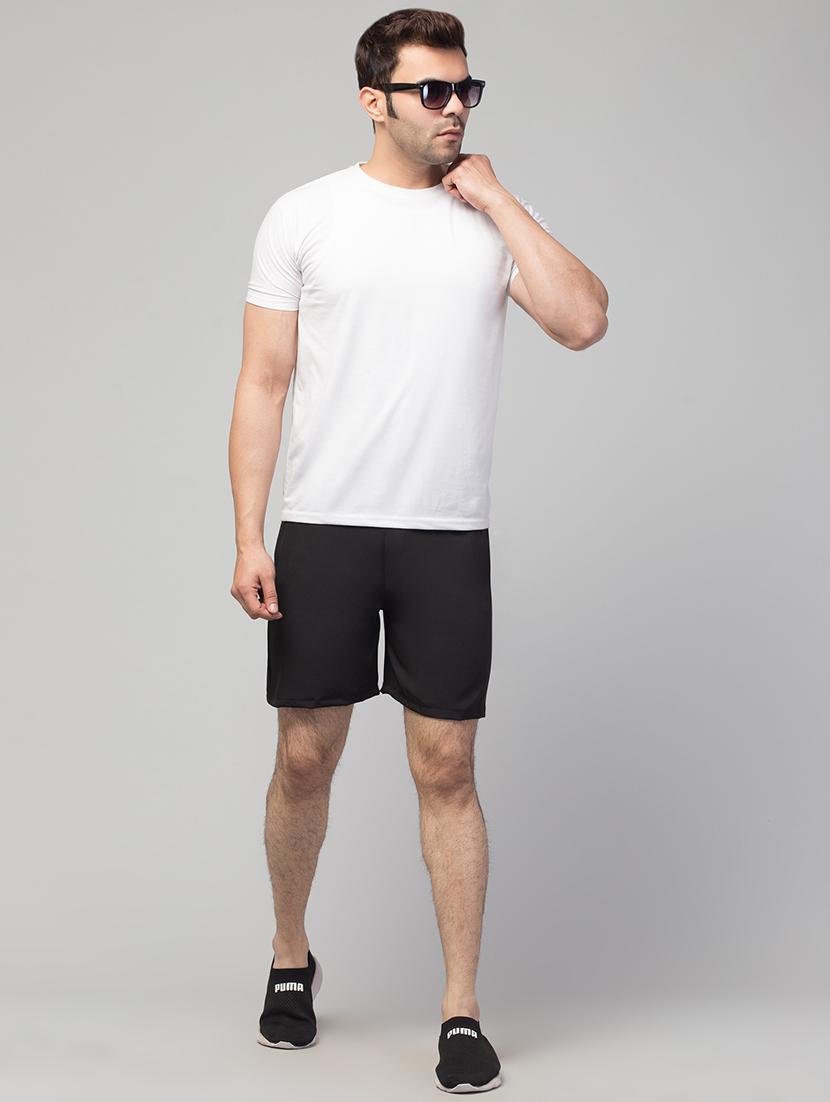 men mid rise solid shorts - 20830741 - Standard Image - 4