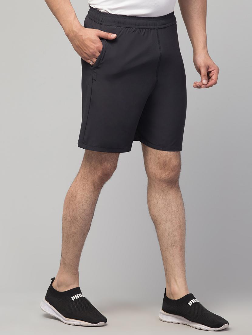 men mid rise solid shorts - 20830744 - Standard Image - 1