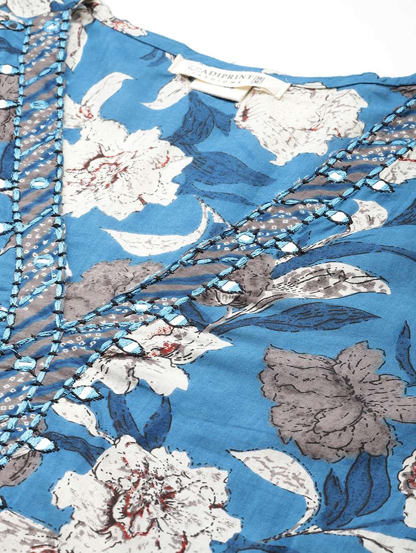 women three quarter sleeve kurta salwar with dupatta set - 20831177 -  Standard Image - 6