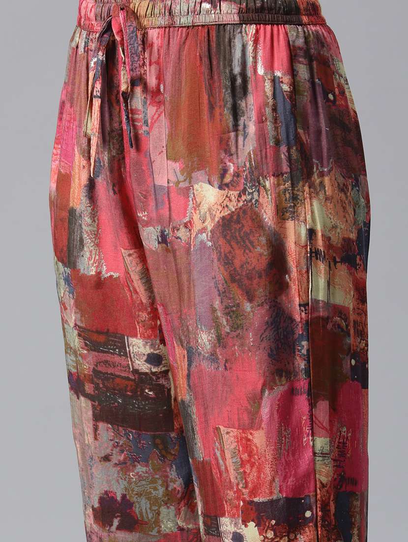 women printed kurta pant set - 20831186 -  Standard Image - 4