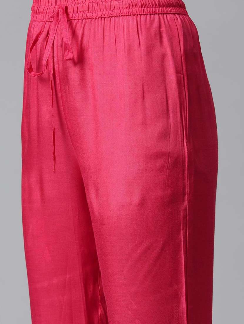 women purple floral printed kurta pant set - 20831192 -  Standard Image - 4