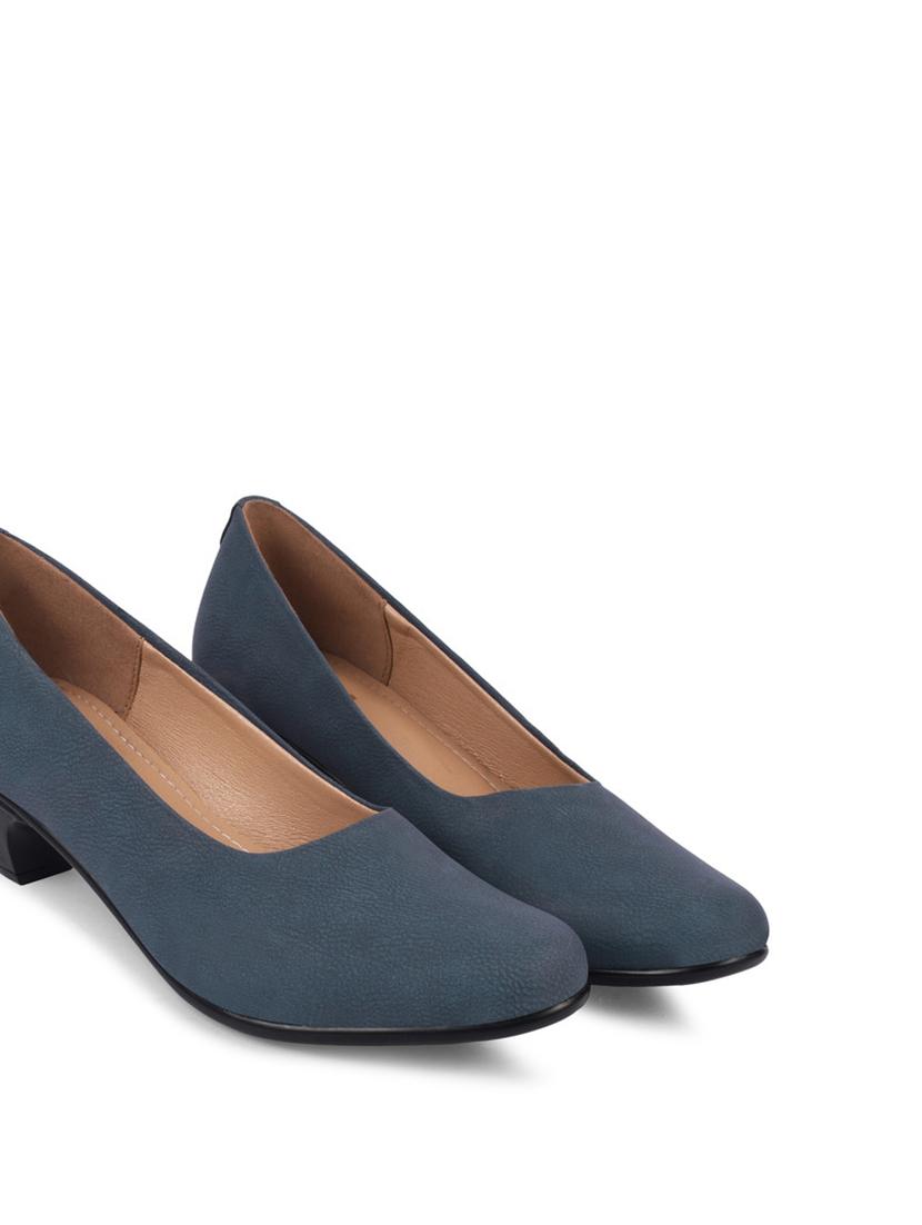 women blue slip on pump - 20831274 -  Standard Image - 1