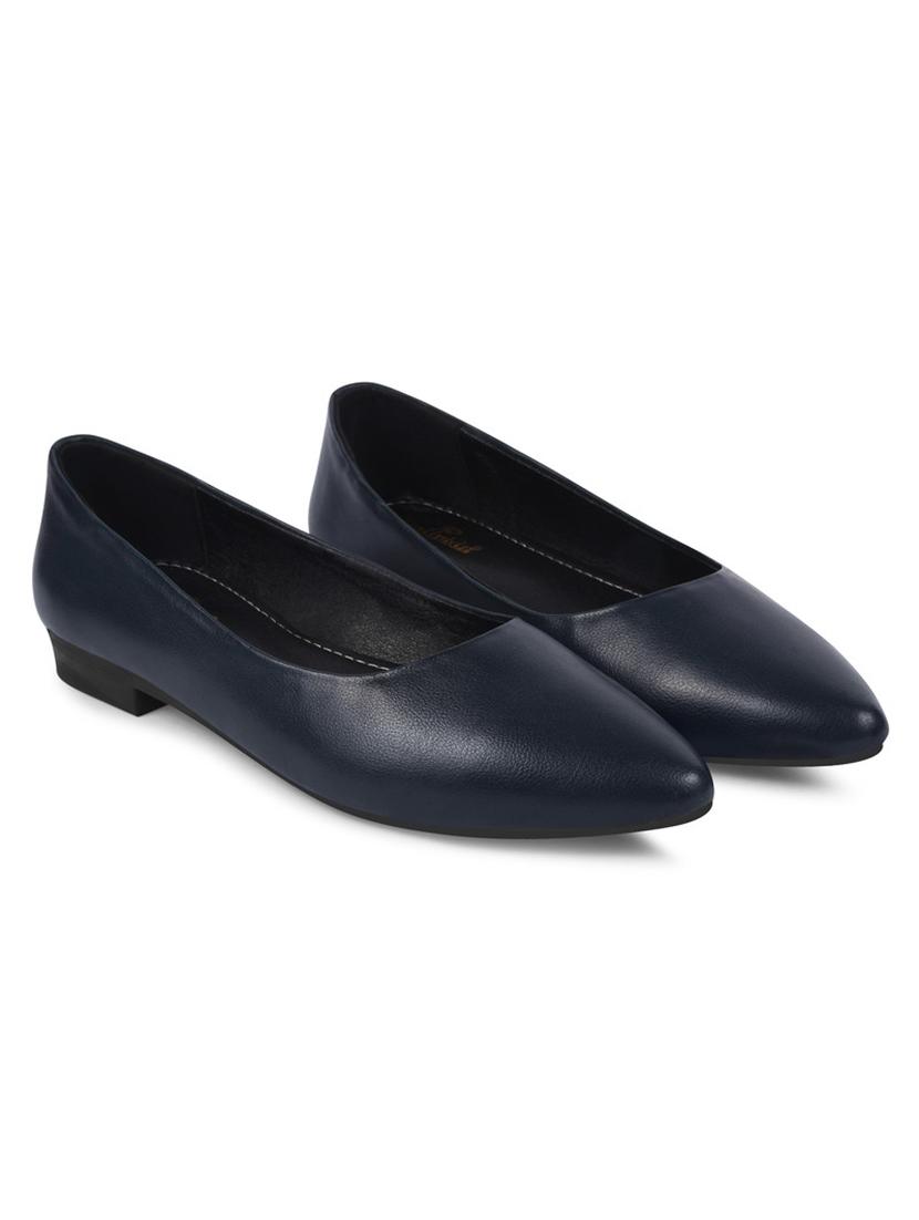 women navy blue slip on ballerina - 20831276 -  Standard Image - 1