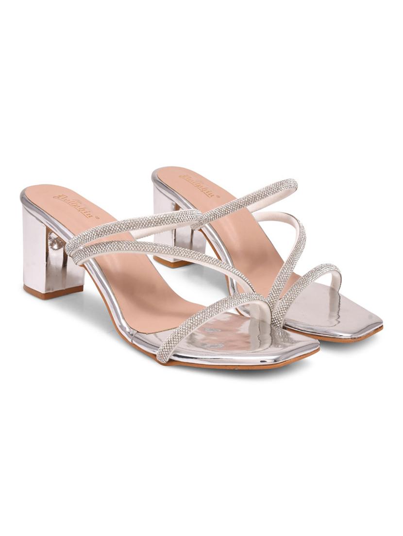women slip on block heel sandal - 20831308 -  Standard Image - 1