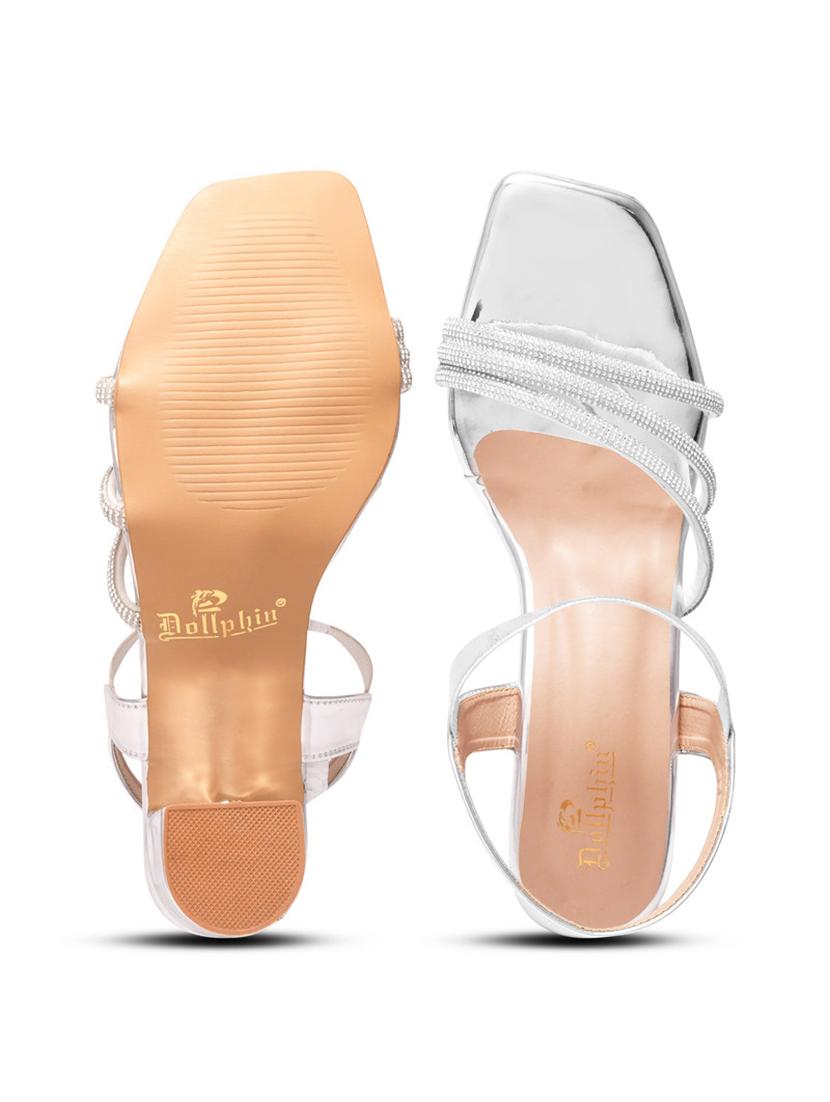 women back strap block heel sandal - 20831311 - Standard Image - 4