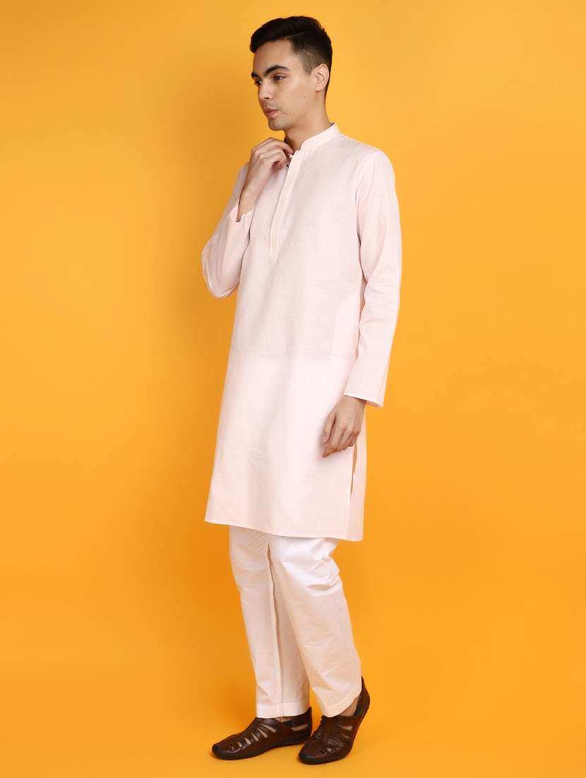 pink polyester ethnic wear - 20831558 -  Standard Image - 1
