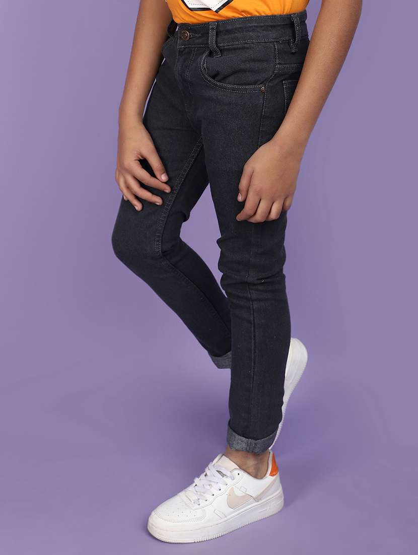 solid grey denim jeans - 20831571 -  Standard Image - 1