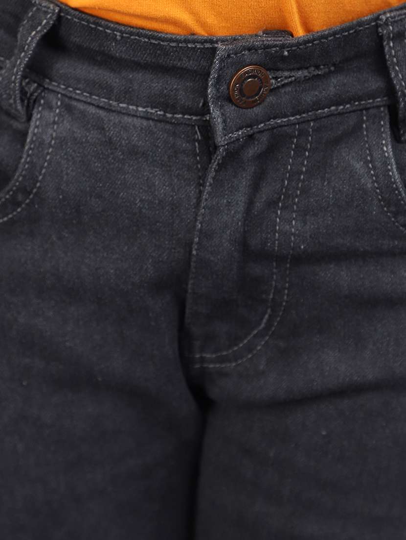 solid grey denim jeans - 20831571 -  Standard Image - 4