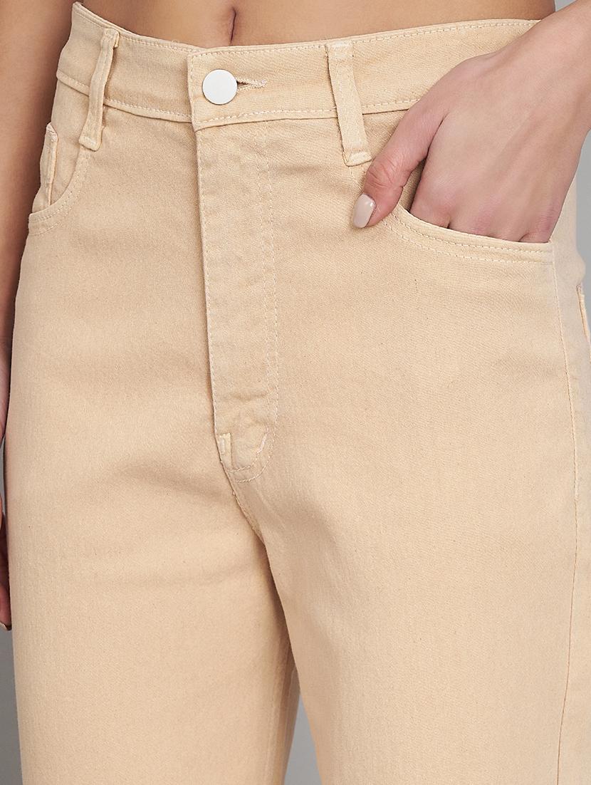 women plain straight fit jeans - 20832001 - Standard Image - 4
