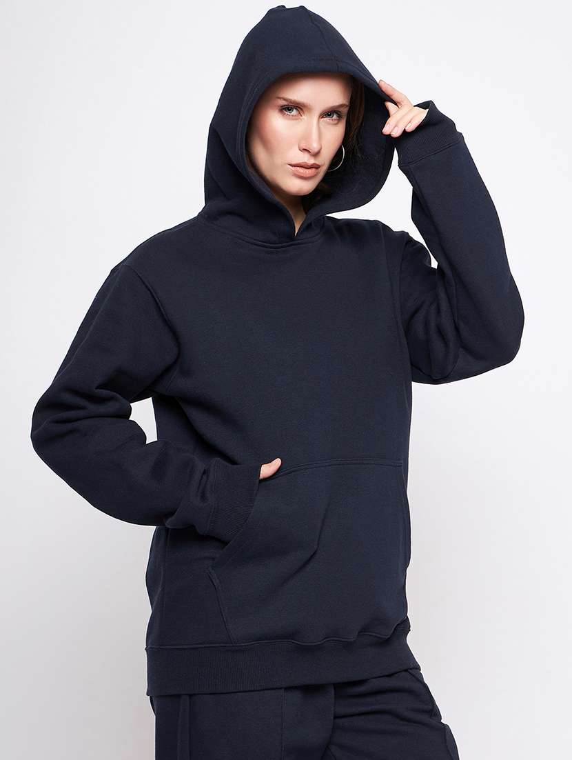 navy blue fleece sweatshirt - 20832101 -  Standard Image - 1